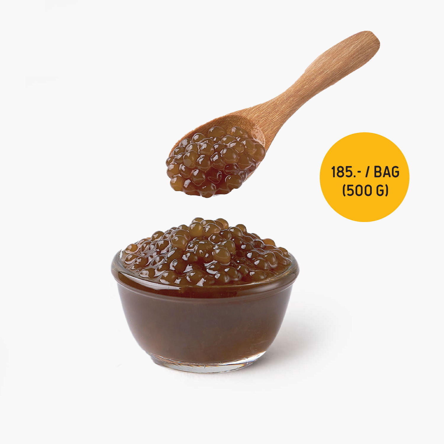 ท็อปปิ้ง SYNOVA : สาคูในน้ำเชื่อม (ถุง)